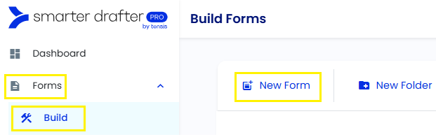 Create New Form