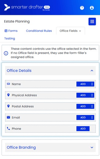 Word Addin Office Fields