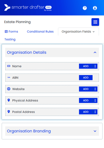 Word Addin Org Fields