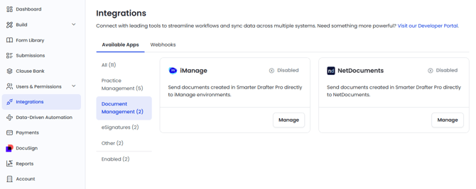 Integrations NetDocuments
