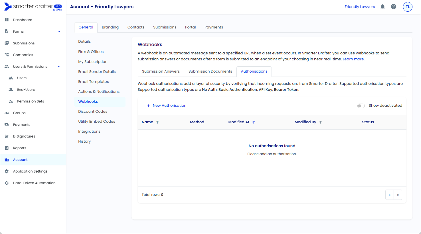 Configure Webhooks in Smarter Drafter