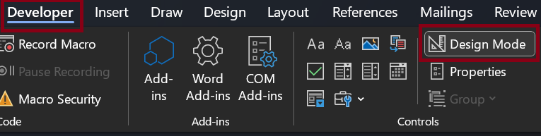 Understanding and Formatting Content Controls in Word Templates